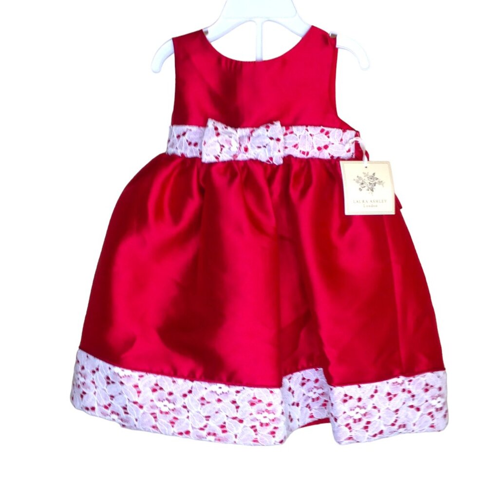 Laura Ashley London Dress with Bloomers Red 18 months NWT
